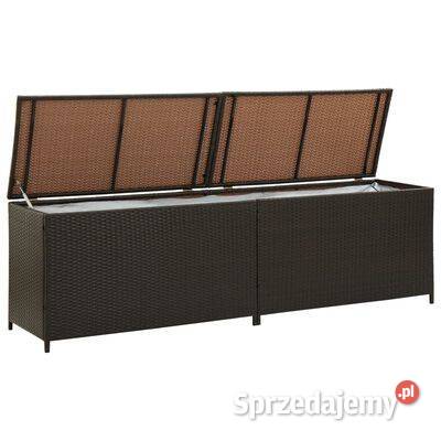 Skrzynia ogrodowa z polirattanu 200 x 50 x 60 mazowieckie Warszawa