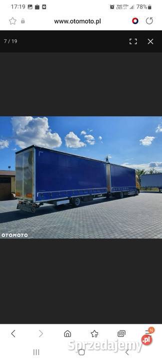 Nadbudowa firanka 77m Wecon Gniotpol Przejazdowe 12000kg podlaskie Płaska