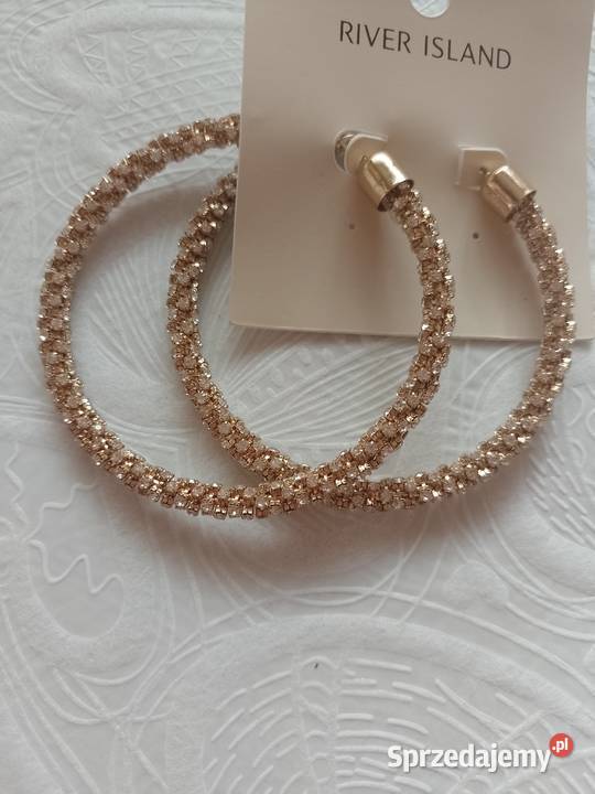 RIVER ISLAND Bogato zdobione duże Kolczyki koła Dodatki Moda i Styl Kraków