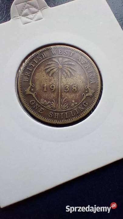 Stare monety 1 szyling 1938 Brytyjska Afryka