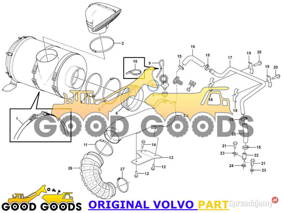 VOLVO CZUJNIK CIŚNIENIA POWIETRZA 22996281 Władysławów