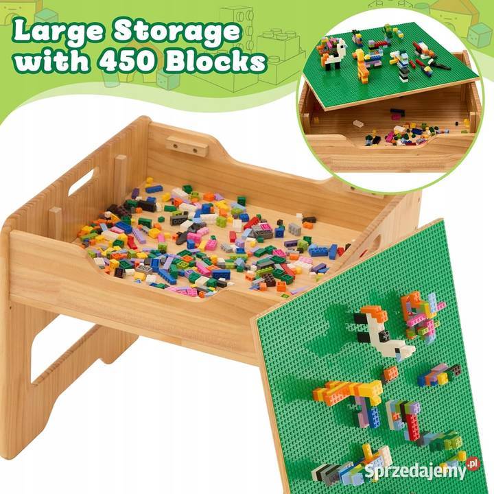 FUNLIO Stolik Dzieci Drewniany Myszyniec