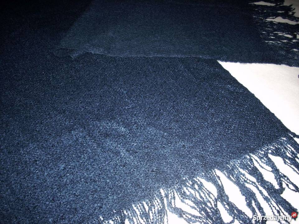 SZAL granatowy elegancki NOWY