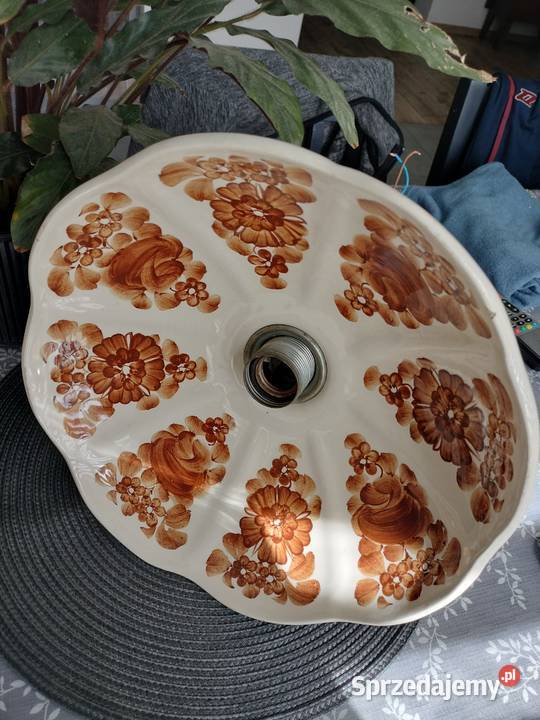 Żyrandol Fajans Włocławek Radom sprzedam