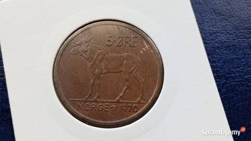 Stare monety 5 ore 1970 Norwegia
