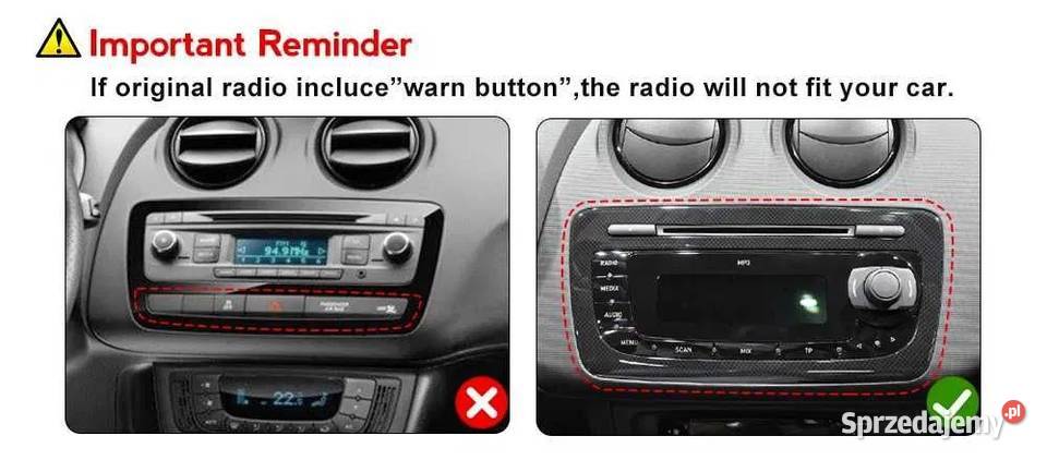 Radio Android 12 Seat Ibiza 6j 0913 wifi gps Ożarowice