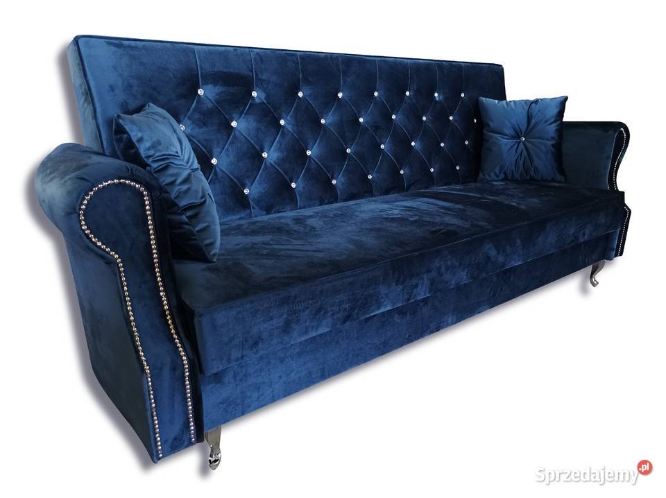 RATY kanapa wersalka z kryształami sofa rozkładana łóżko