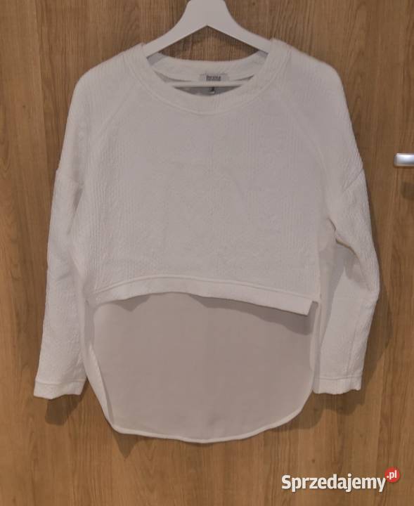 Bershka bluzeczka dłuższy tiulowy tył 36 S dolnośląskie Wrocław