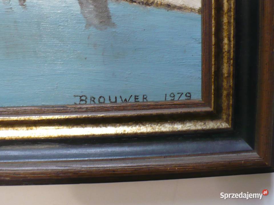 Obraz olejny Pejzaż zimowy podlaskie