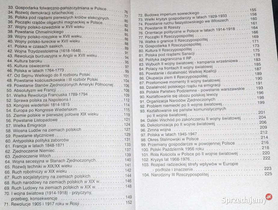 Historia Zagadnienia do ustnego egzaminu Chełm