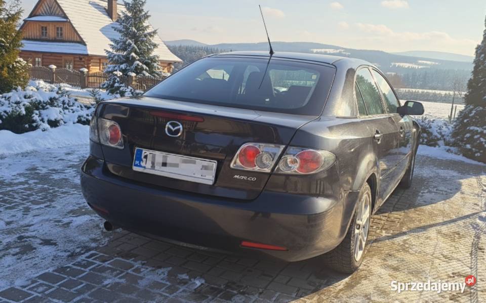 Mazda 6 20d Sport Liftback 2007r Hak 6 biegów czarny Bochnia sprzedam