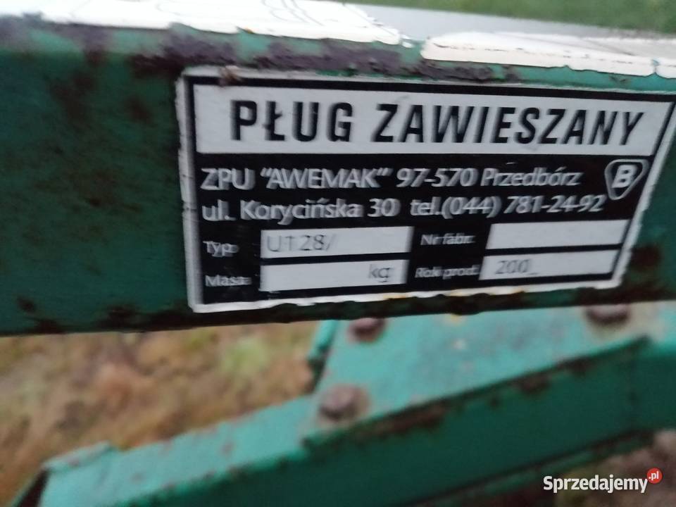 sprzedam pług 3 skibowy Wolbórz