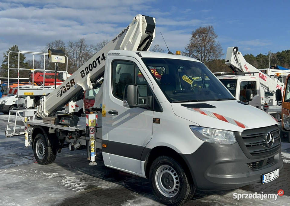Mercedes Sprinter Podnośnik Koszowy 20m GSR nieuszkodzony Widełki sprzedam