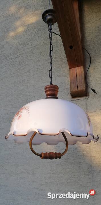 Lampa wisząca szklana stół żyrandol zwis stylowa mazowieckie Garwolin sprzedam