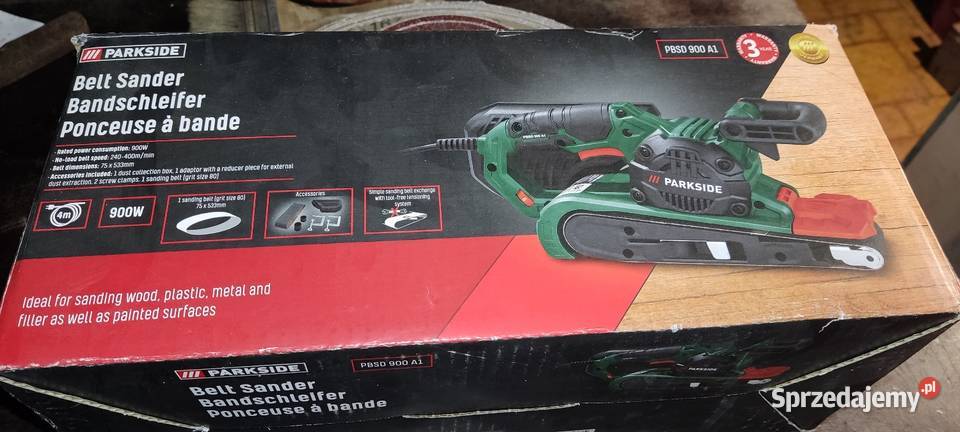 Szlifierka taśmowa parkside pbsd 900a1 Stalowa Wola
