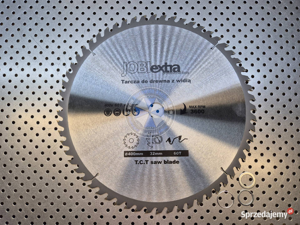 Tarcza do drewna z Widią TCT 400mm x 60T 3 Nowe