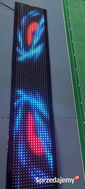 LED taśma napisy oczy kolorowe Gadgety motoryzacyjne Zawiercie