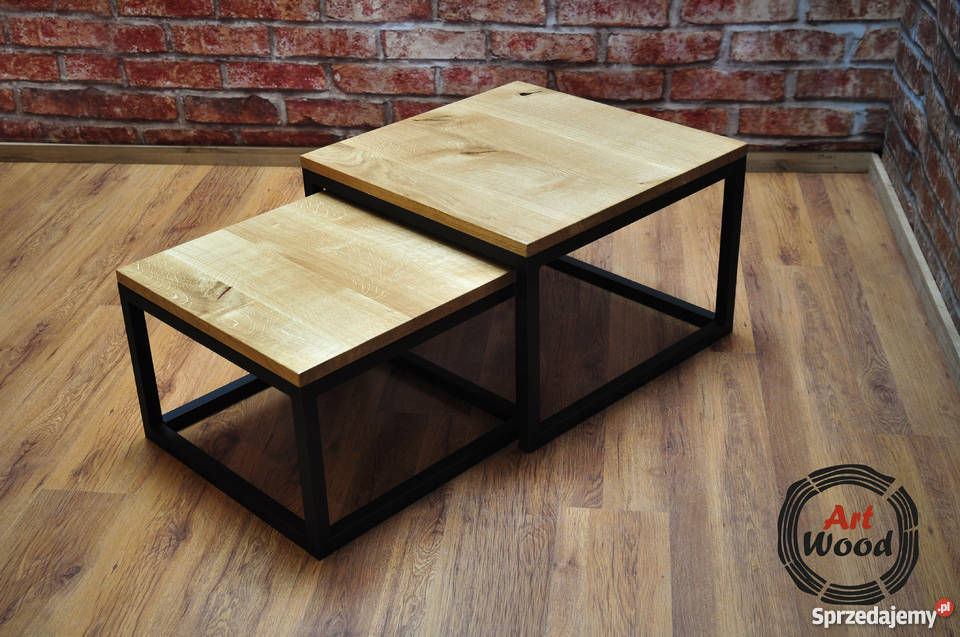 Stolik kawowy KOMPLET STOLIKÓW KAWOWYCH LOFT małopolskie Wielogłowy
