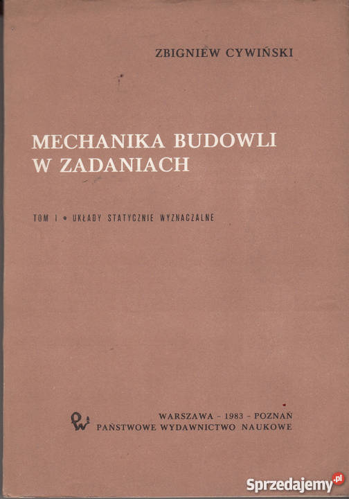 01603 MECHANIKA BUDOWLI W ZADANIACH 2 TOMY Czyrna
