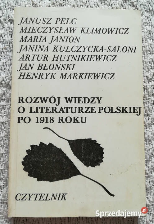 Rozwój wiedzy o literaturze polskiej 1918 roku miękka Książki naukowe i popularnonaukowe Białystok