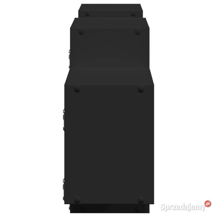 Półka ścienna czarna 129x18x42 materiał Dom i Ogród sprzedam