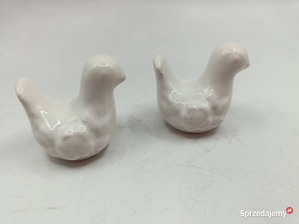 Figurki ceramika mini ptaszki ptak lubelskie Zamość