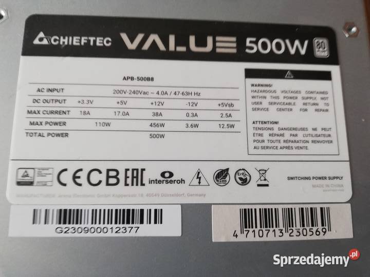 Zasilacz do komputera Lublin