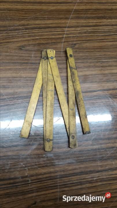 miarka metrówka drewniana PRL łódzkie Dąbrówka Duża