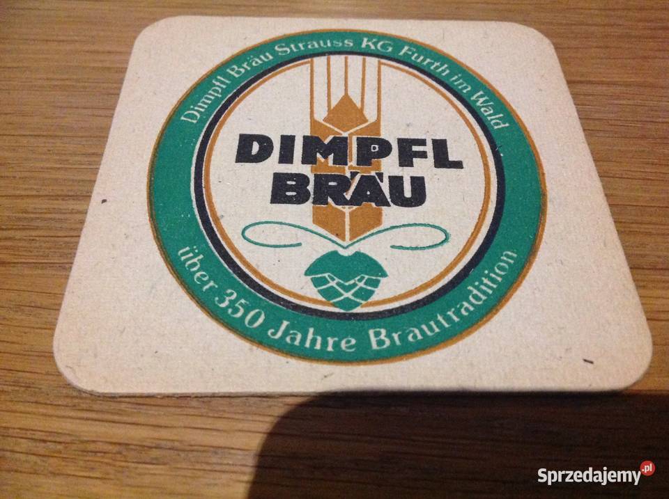 Stara Podkładka pod Piwo DIMPFL BRU Dwustronna