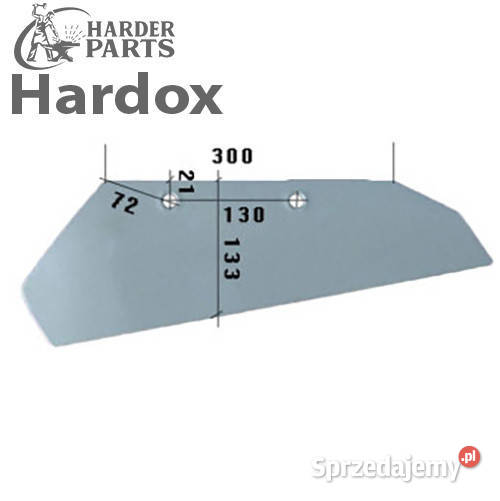Lemiesz 300ha HARDOX 1902690L części do pługa nieuszkodzony podlaskie