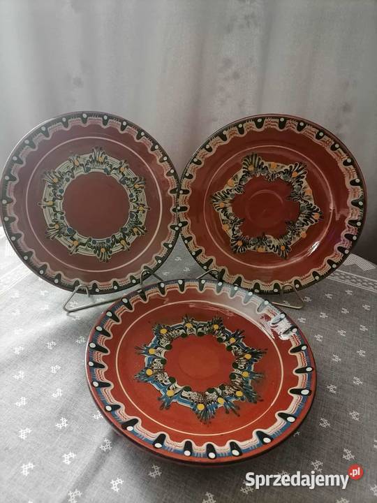 Talerze ceramiczne Trojan 1960