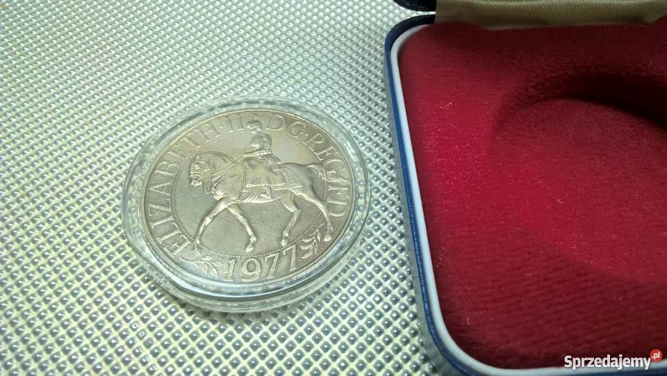 Wielka Brytania 25 pensów 1977r 25 rocznica Warszawa