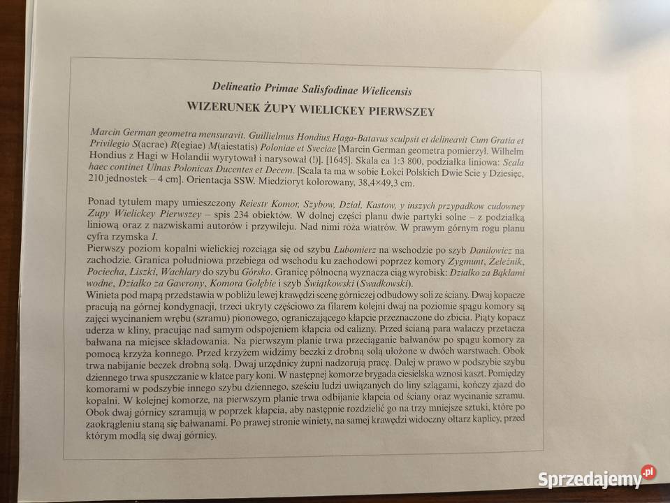 Wizerunek Żupy Wielickey Pierwszey reprint Książki i Podręczniki Warszawa sprzedam