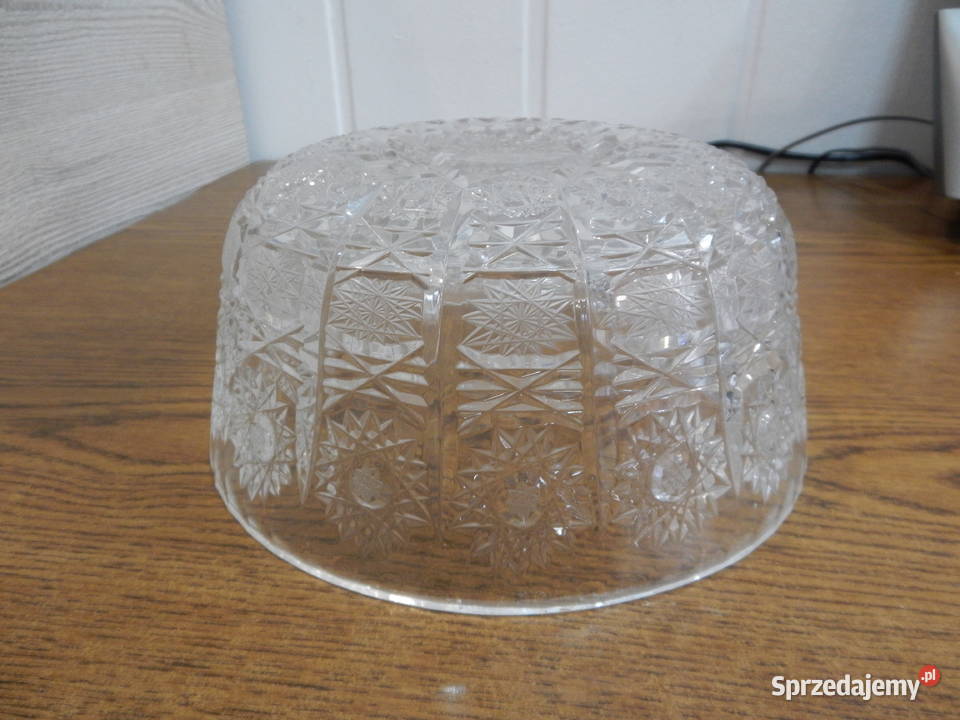 Duża kryształowa misa owocarka salaterka Leżajsk