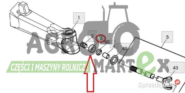 RE282355 USZCZELNIACZ PRZEDNIA OŚ JD dolnośląskie Wichrów