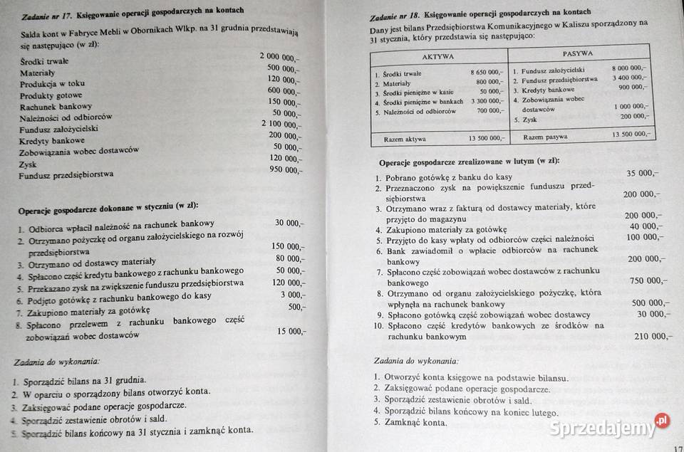 Zbiór zadań z zasad rachunkowości Henryk Fabiś miękka