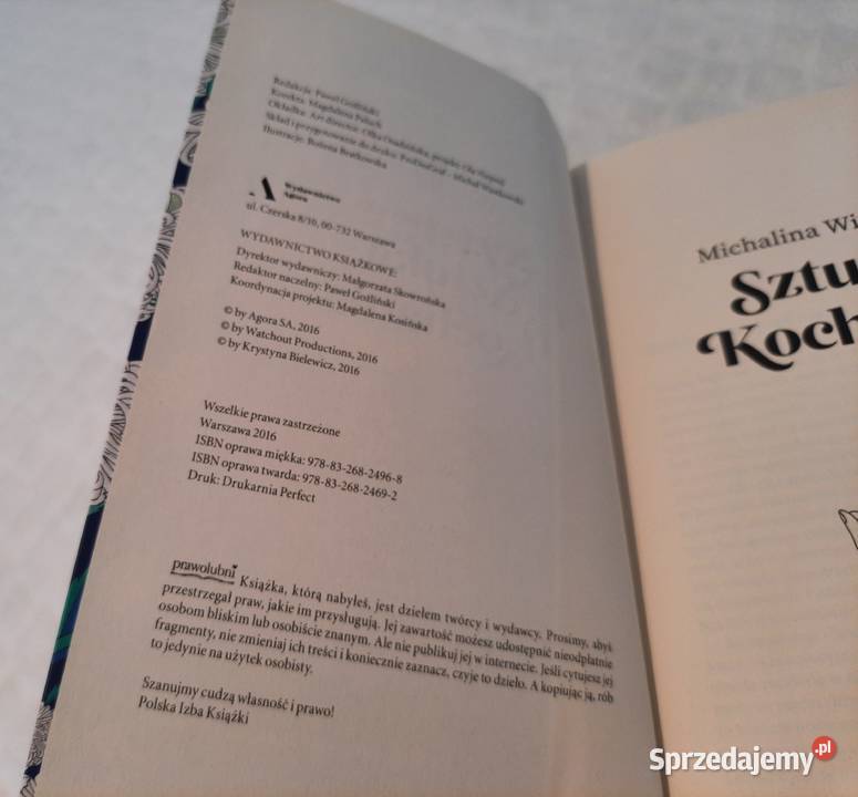 Michalina Wisłocka Sztuka Kochania Agora 2016 Książki naukowe i popularnonaukowe Czeladź
