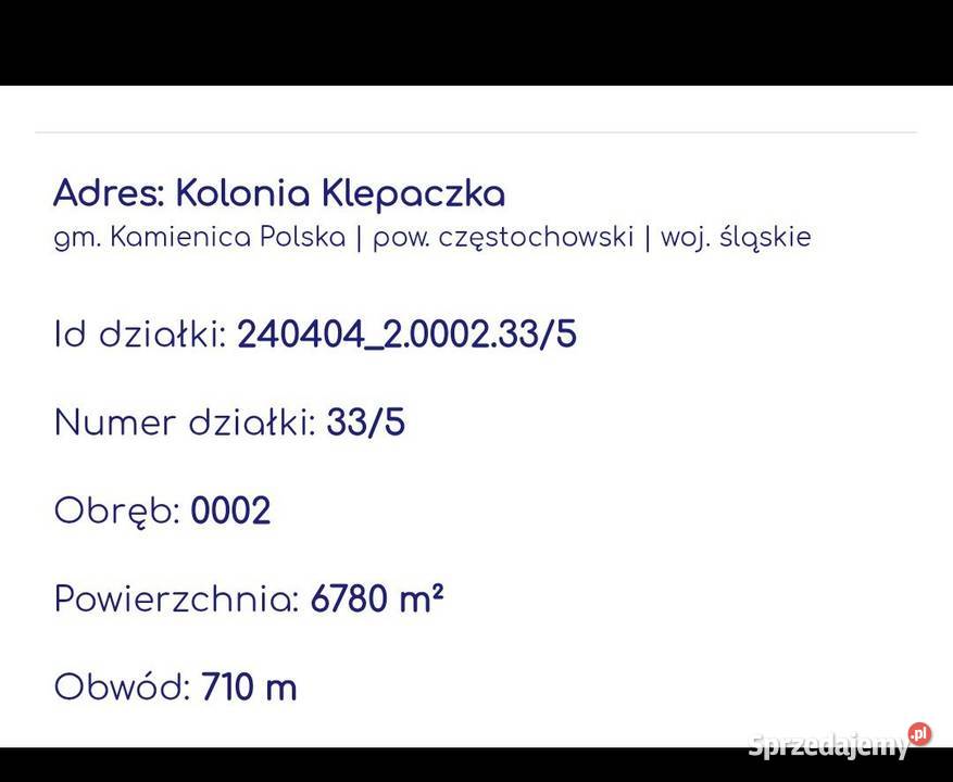 Sprzedam działkę rolną Rudnik Wielki