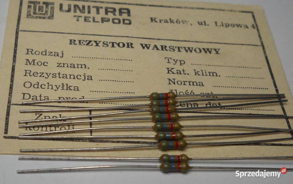 Rezystor 56k 0125W RWW 0207 Unitra TELPOD Gdańsk
