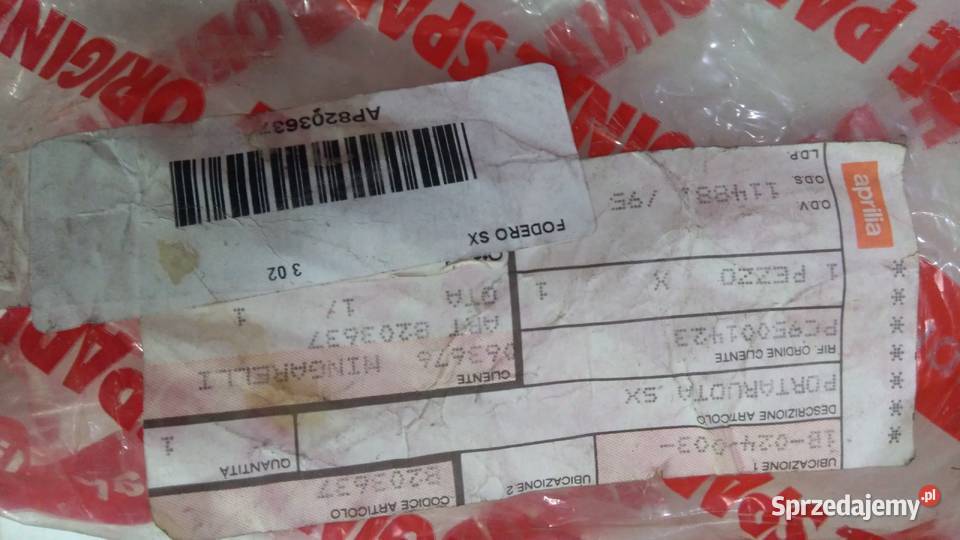 Goleń laga zawieszenia lewa amortyzator Aprilia