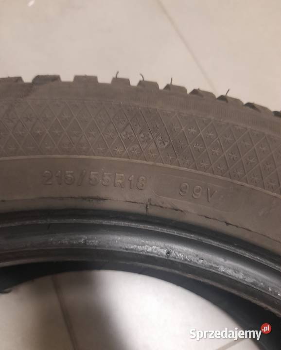 Opony zimowe 21555 R 18 Kleber były założone w 215 Wyszków
