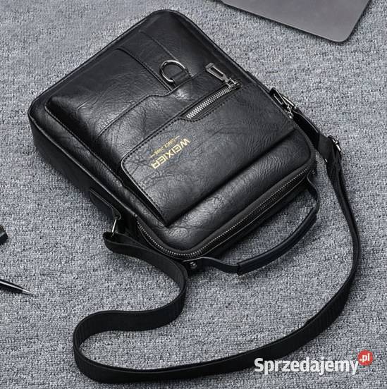 Torba na ramię skórzana saszetka listonoszka 3