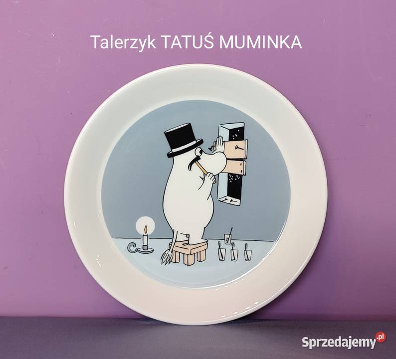 Muminki TALERZYK Moomin Arabia Finland TATUŚ Talerze i talerzyki Dom i Ogród Jasień