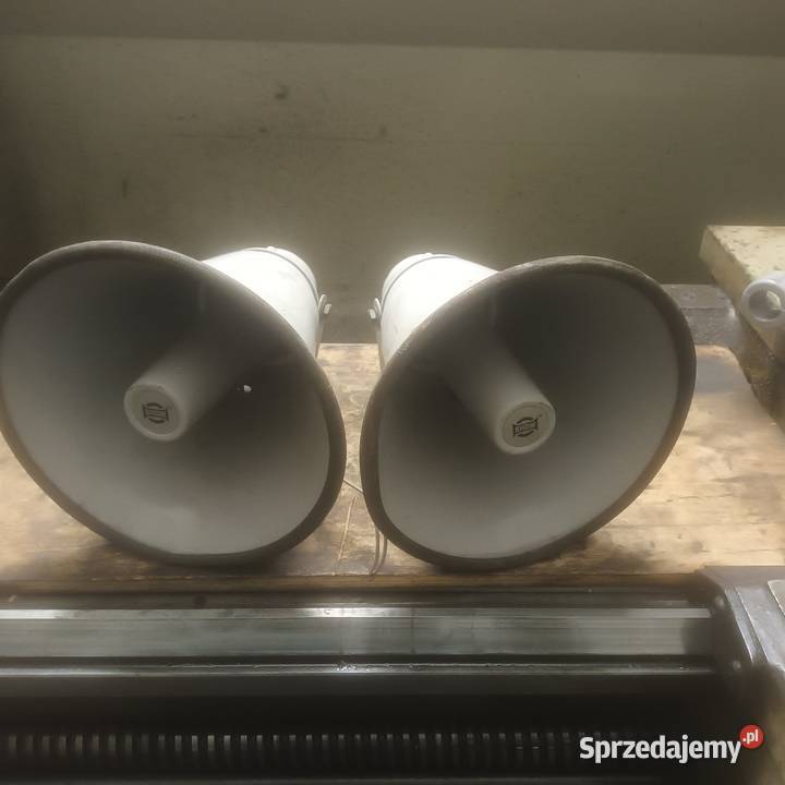 Głośnik nisko tonowy zewnętrzny radiowóz Milicja Rusiec