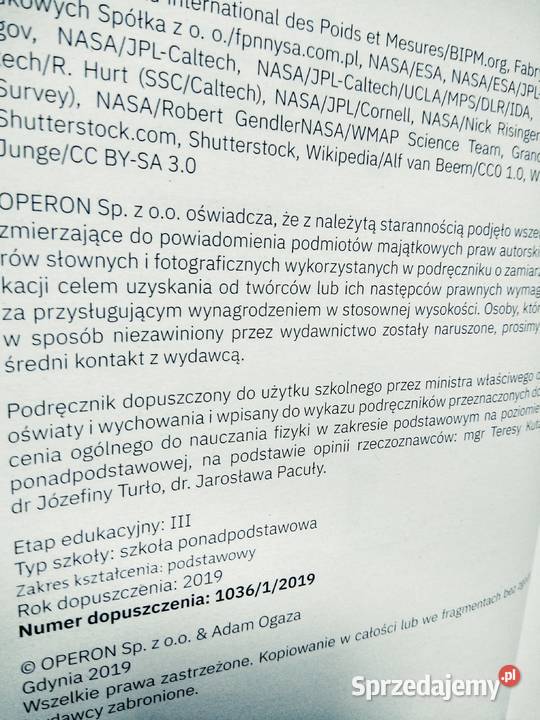 Fizyka operon podręcznik zakres podstawowy Warszawa