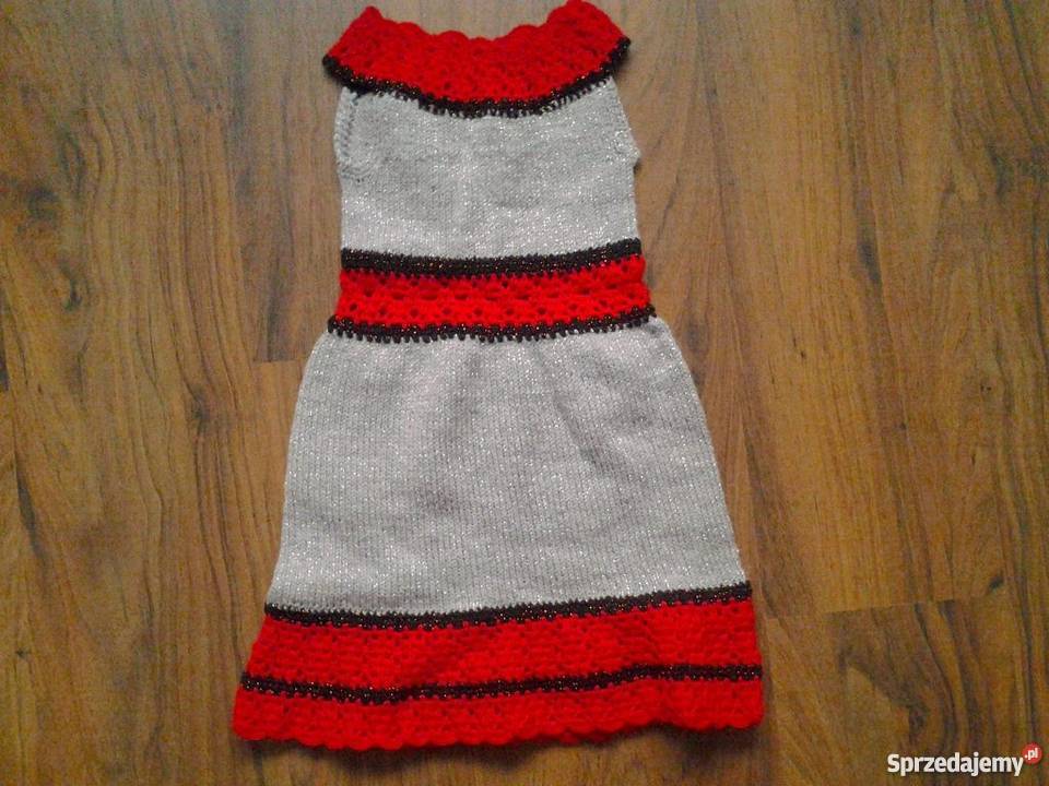 Sukienki i spudniczki robione na drutach dzieci Moda i Styl Łagodzin