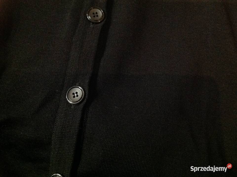 Sweter Rozpinany Czarny Damski M Wełniany Żywa Nowa Sól