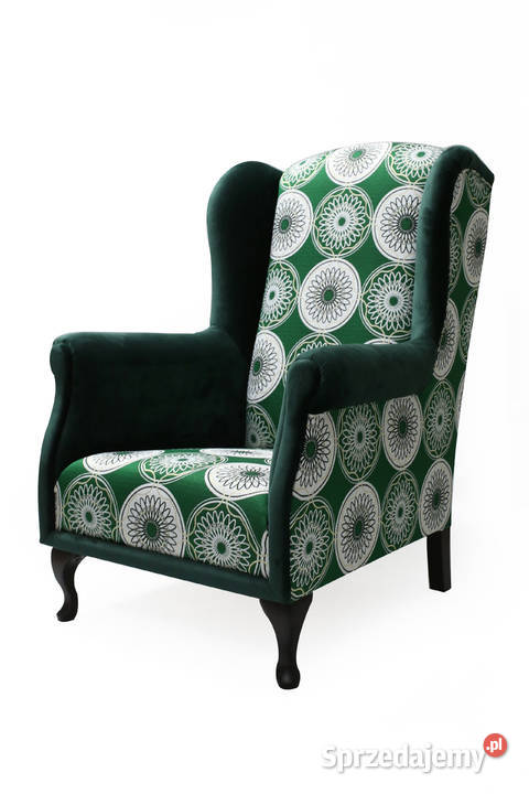 Fotel Uszak Designerski Wypoczynkowy Patchwork Kazimierz Biskupi sprzedam