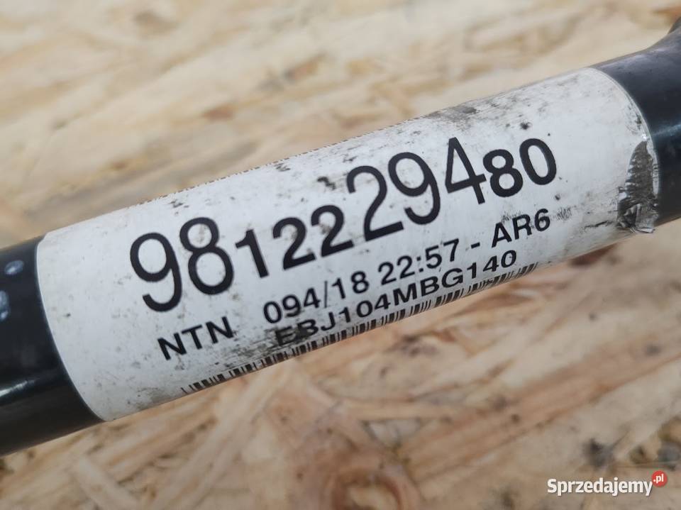 Półoś Lewa Krótka Citroen DS7 20 HDi 9812229480 Pleszew