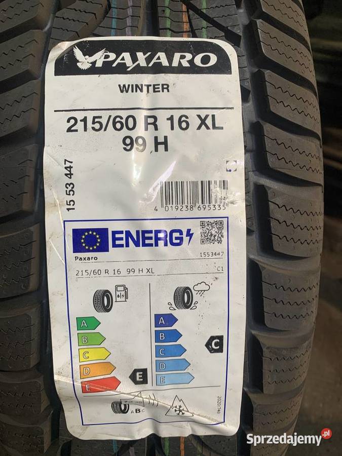 4x Opona Zimowa Paxaro Winter 2156016 XL 99H Włocławek sprzedam
